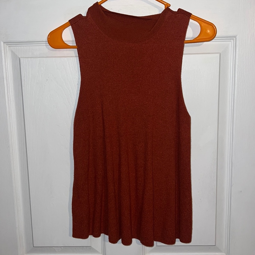 LOFT Mock Neck Swing Sweater Tank size XS